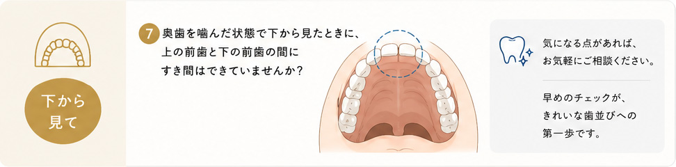 下から見て